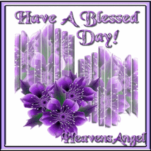 Happy Sabbath Have A Blessed Day GIF - Happy Sabbath Have A Blessed Day Purple GIFs
