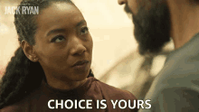 Choice Is Yours Elizabeth Wright GIF - Choice Is Yours Elizabeth Wright Tom Clancys Jack Ryan GIFs