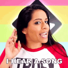 I Hear A Song Lilly Singh GIF - I Hear A Song Lilly Singh I Know This Song GIFs