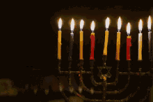 hanukah holidays menorah candles
