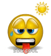 Emoji Weather GIF - Emoji Weather Hot GIFs