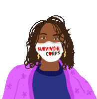 Survivor Corps Wear A Mask Sticker - Survivor Corps Wear A Mask Mask Wearing Stickers
