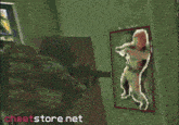 a pixelated image of a dog with a speech bubble that says no one told you