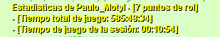 a green background with yellow text stating statistics de paulo moby