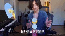 Aidan Gallagher Make A Pledge GIF - Aidan Gallagher Make A Pledge Climate Change GIFs