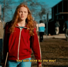 You Still Stink By The Way GIF - You Still Stink By The Way Sadie Sink GIFs