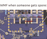 a screenshot of a game with the words wmf when someone gets sponged