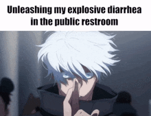 Gojo Explosive Diarrhea GIF - Gojo Explosive Diarrhea Restroom GIFs