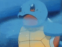 squirtle is a pokemon that is swimming in the water