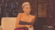 Miley Cyrus Looks A Little Surprised GIF