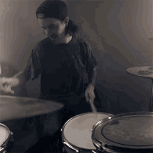 Playing Drums Collapse Song GIF - Playing Drums Collapse Song Drummer GIFs