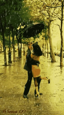 Couple Rain GIF - Couple Rain GIFs