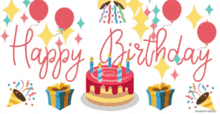 happy birthday sir je birthday greetings cake balloons