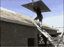 Roof Building GIF - Roof Building Falling GIFs