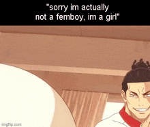 Sorry Im Actually Not A Femboy Im A Girl Aoi Todo GIF - Sorry Im Actually Not A Femboy Im A Girl Femboy Aoi Todo GIFs