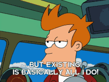 Fry Time Travel GIF