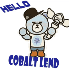cobaltlend cute bear hello hi wazaa