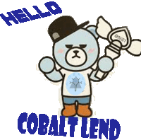 Cobaltlend Cute Bear Sticker - Cobaltlend Cute Bear Hello Stickers