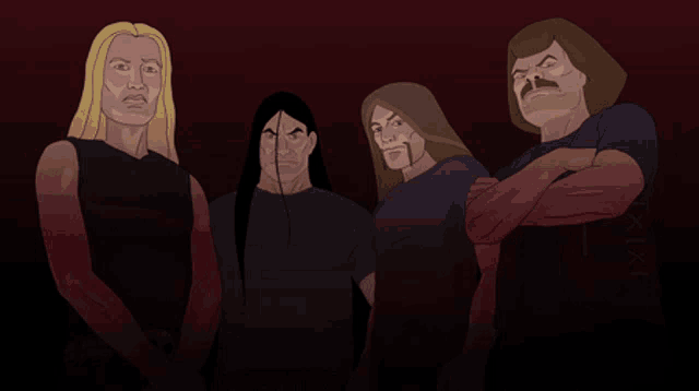 dethklok headbanging gif