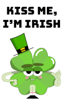 Kiss Me Im Irish Saint Patricks Day Sticker - Kiss Me Im Irish Saint Patricks Day Lucky Stickers