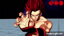 a cartoon character with red hair is asking what the heck