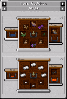 a screenshot of a game called mixing cauldron showing different types of ingredients