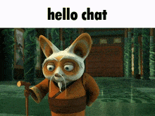 Hello Chat Kung Fu Panda GIF - Hello Chat Kung Fu Panda Evil Po GIFs