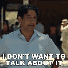 I Dont Want To Talk About It Sunny Balwani GIF - I Dont Want To Talk About It Sunny Balwani Naveen Andrews GIFs
