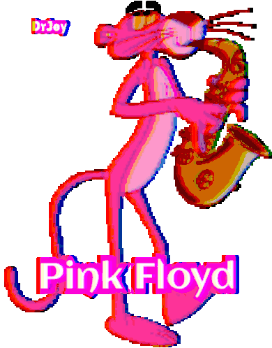 Pink Floyd Pink Panther Sticker - Pink Floyd Pink Panther Shine On Stickers