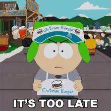 Its Too Late Kyle Broflovski GIF - Its Too Late Kyle Broflovski South Park GIFs