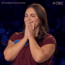 Nervous Cassie GIF - Nervous Cassie Family Feud Canada GIFs
