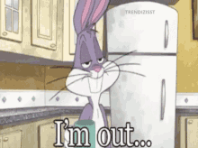 Im Out No Thanks GIF - Im Out No Thanks Bugs Bunny GIFs