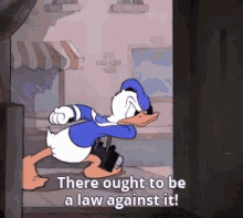 donald duck no angry law