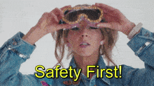 Lindsey Stirling Safety First GIF - Lindsey Stirling Safety First Goggles GIFs
