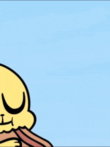 a cartoon drawing of a cat and a bird