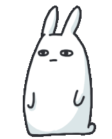 a cartoon of a rabbit with chinese writing on it