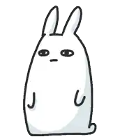 a cartoon of a rabbit with chinese writing on it
