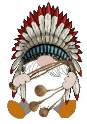 Native American Gnome Sticker - Native American Gnome Stickers