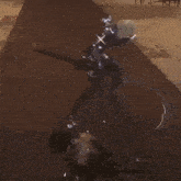 a person in a video game is shooting a gun at a fire