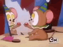 Tom And Jerry Clown GIF - Tom And Jerry Clown Make Up GIFs