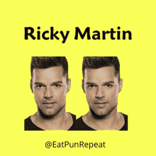 Ricky Martin Eat Pun Repeat GIF - Ricky Martin Eat Pun Repeat Lebanese Pun GIFs