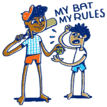 gully cricket my bat my rules evil grin google