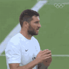 Sign Of The Cross France Soccer Team GIF - Sign Of The Cross France Soccer Team Nbc Sports GIFs