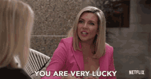 You Are Very Lucky June Diane Raphael GIF