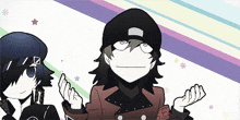 a cartoon character with a badge that says e on it