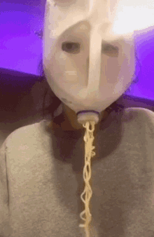 Plastic Mask This Is Happening GIF - Plastic Mask This Is Happening Noodles GIFs