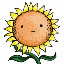 sunflower sticker emoticon