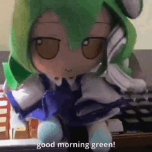 Good Morning Green GIF - Good Morning Green The Pog GIFs
