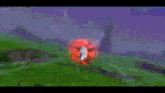 a video game screen shows a cartoon character being destroyed by an explosion