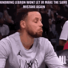 Stephen Curry Knowing Lebron Wont Let Jr Make The Same Mistake Again GIF - Stephen Curry Knowing Lebron Wont Let Jr Make The Same Mistake Again Curry GIFs
